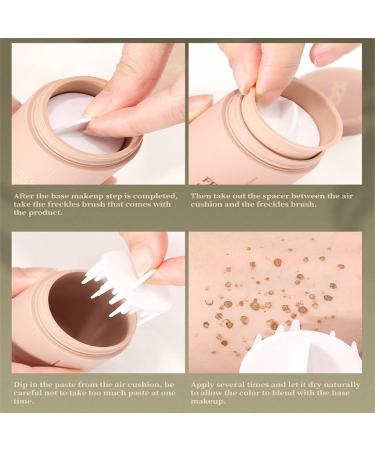 PhantomSky Freckle Pen 2Pcs - Waterproof Longlasting Fake Freckles Stamp Set in Saddle Brown & Chocolate for Natural Sunkissed Makeup - Buy Online on GoSupps.com