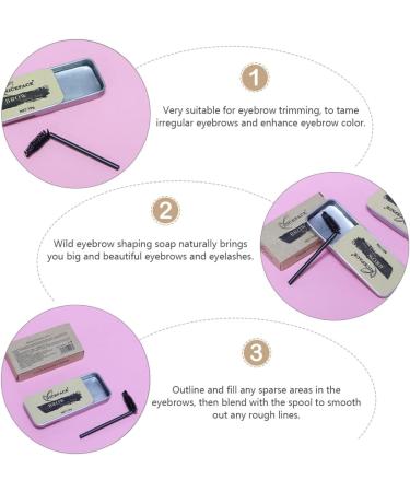 LALADEFIEE 1 Set Eyebrow Soap Brow Shaping Soap Cosmetic Supplies Gel De Cejas Transparente Wax Gel Texture - Buy Online on GoSupps.com