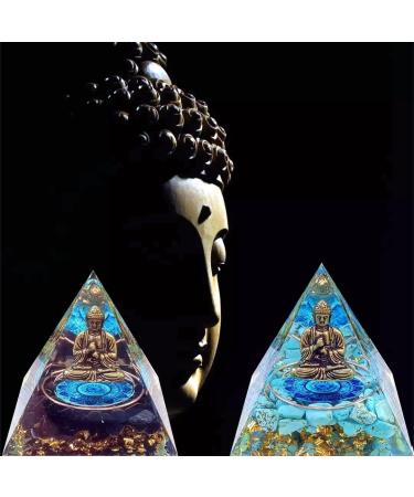 Pyramid Orgon Crystal Energy Tower | Reiki Chakra Healing Stones | Positive Energy Meditation Tool | Living Room Decor Gift - Buy Online on GoSupps.com