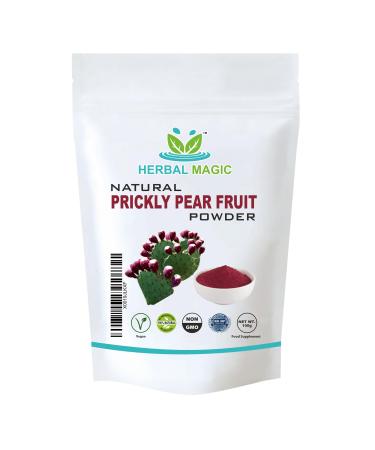 Herbal Magic's Pure & Natural Prickly Pear Fruit Powder -Nopal cactus - Family of Beetroots & Dragon Fruit - Vibrant Smoothies -Natural Skin & Hair Care - Free from Fillers & preservatives - 100gms 100 g (Pack of 1)