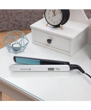 Remington Shine Therapy Advanced Ceramic Hair Straighteners with Moroccan Argan Oil - S8500 Black/White - Buy Online on GoSupps.com