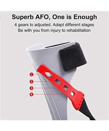 Orthosis Ankle Brace - Adjustable Foot Varus Correction Support AFO for Stroke & Hemiplegia - Medium Size Drop Foot Brace - Buy Online on GoSupps.com