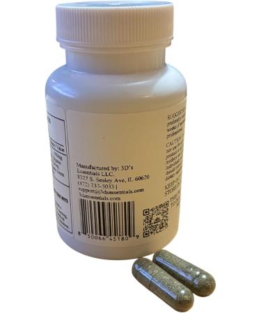 3D's Essentials Herbal Supplement Black Walnut Wormwood Clove Moringa Neem Pumpkin Seed 56 Capsules 950mg Proprietary Blend - Buy Online on GoSupps.com