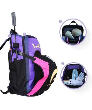 UNISTRENGH Professional Purple Horse Riding Boot & Helmet Backpack for Child - Buy Online on GoSupps.com