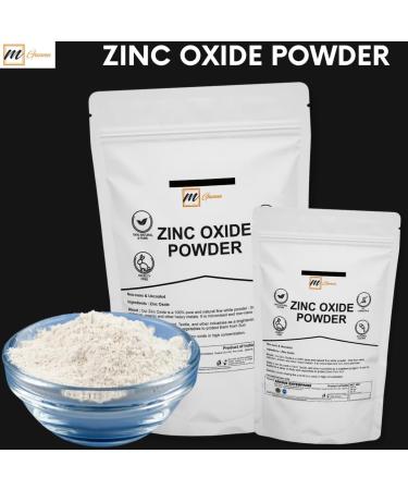 mGanna 100% Natural Zinc Oxide Powder 0.5 lbs / 227 g Non-Nano and Uncoated for Cosmetic formulations - Buy Online on GoSupps.com