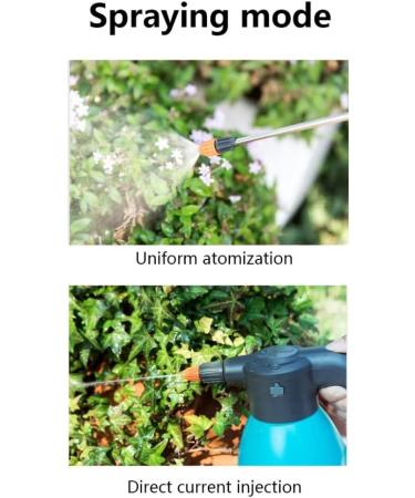 Electric Spray Bottle 2L-PRO Rechargeable Sprayer with Type-C USB Port Comfortable Handheld Sprayer for Watering Plants Blue - Buy Online on GoSupps.com