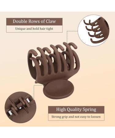 12 Pcs Double Row Teeth Hair Claw Clips - Matte and Shiny Small Hair Jaw Clips for Thin Hair - Non-slip Hair Accessories for Women - Buy Online on GoSupps.com