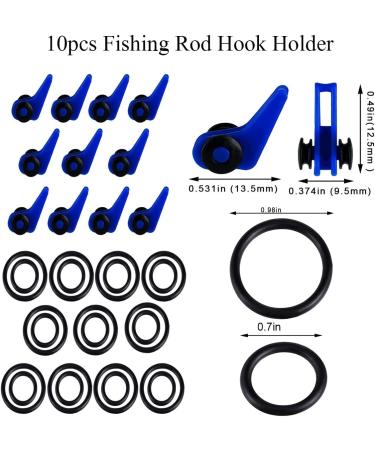 Deapeick 5pcs Fishing Bait Wraps and 10pcs Hook Holder Set | Durable PVC Covers for Lures | Fishing Hook Bait Storage | 3 Large + 2 Medium Sizes | Includes 10 Hook Keepers - Buy Online on GoSupps.com