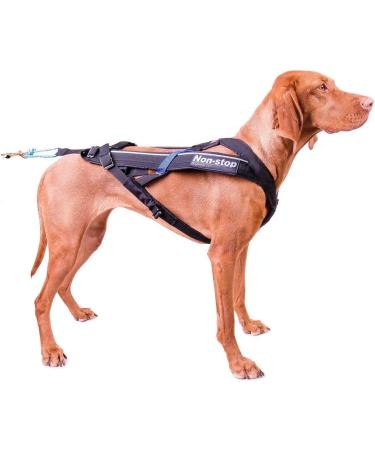 Non-Stop Dogwear Freemotion Harness Size 7 | Black Pulling Harness for Dogs | Head 52cm Neck 44-48cm - International Shipping Available - Buy Online on GoSupps.com