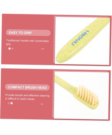 JECOMPRIS Hand Toothbrush Set - 4 Soft Plastic Toothbrushes & Extra Care Tools for Kids | International Shipping Available - Buy Online on GoSupps.com