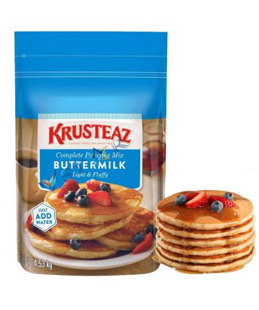 Pancake Maple Syrup Bundle Krusteaz Buttermilk Complete Light & Fluffy Pancake Mix Just Add Water 4.53kg