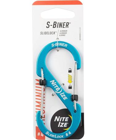 Nite Ize LSBA4-03-R6 S-Biner SlideLock Dual Locking Carabiner | Size #4 | Blue - Buy Online on GoSupps.com
