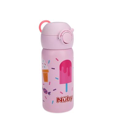 Nuby Thirsty Kids No Spill Flip-It Active Stainless Steel Travel Cup  14 Oz  Ice Cream - Buy Online on GoSupps.com