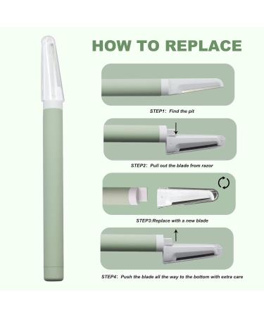 Simnice Dermaplaning Tool - Professional Face & Eyebrow Razor for Women | Peach Fuzz Removal & Exfoliation with Replaceable Blades & Reusable Makeup Pads - Buy Online on GoSupps.com