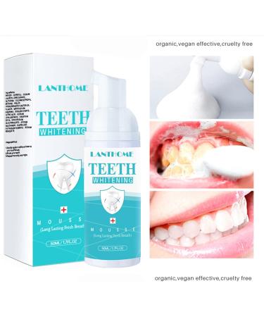 Buy Lanthome Teeth Whitening Foam Refreshing Mousse Toothpaste for Deep Clean & Whitening (2PCs) | International Shipping Available - Buy Online on GoSupps.com