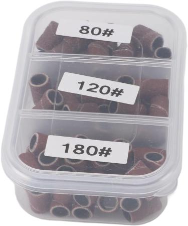 Nail Art Sanding Caps 80 Grit 120 Grit 180 Grit Nail Drill Bits Sanding Bands for Foot Care - Buy Online on GoSupps.com