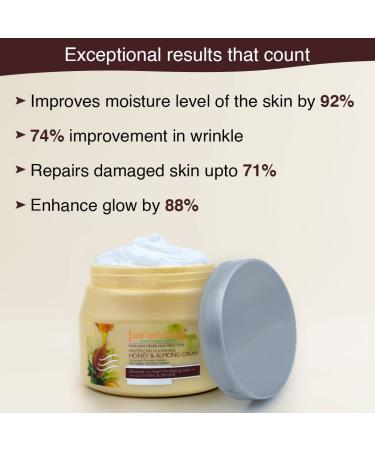 Natural Honey & Almond Cream Face Scrub 400 GM | Gentle Exfoliation for Radiant Skin - International Shipping - Buy Online on GoSupps.com