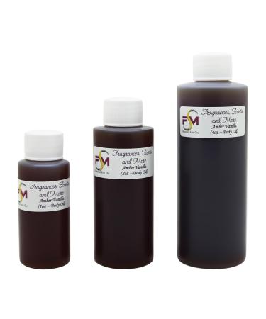 Amber Vanilla Fragrance Oil - 1 Fl Oz Glass Roll On (30ml) 1.01 Fl Oz (Pack of 1)