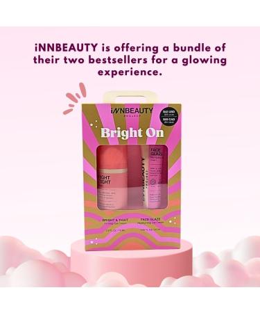 iNNBEAUTY PROJECT Bright On Face & Eye Cream Duo - Illuminating Skincare for Radiant Glow | Shop Internationally - Buy Online on GoSupps.com