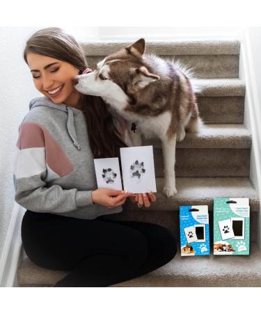 Paw Print Stamp Pad Kit | Pet-Safe Ink | No-Mess Imprint Cards | Pet Memorial Keepsake for Dogs, Cats, and Small Pets - Buy Online on GoSupps.com