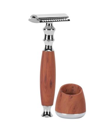 Classic Men's Double Edge Razor with Wooden Handle - Premium Hand Razor for a Superior Shave - Buy Online on GoSupps.com