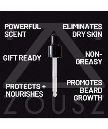 ZOUSZ Black Oud Beard Oil - 30ml, Non-Greasy Formula with Avocado, Argan & Macadamia Oils - Vegan-Friendly Grooming & Styling Gift for Men - Buy Online on GoSupps.com