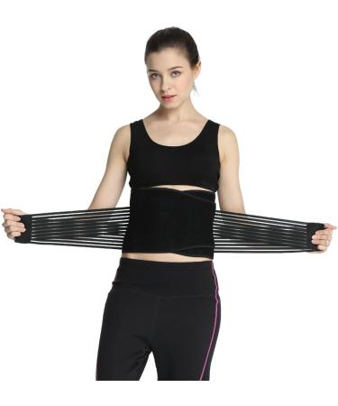 Udoarts Adjustable Lumbar Brace Back Support Belt with 10 Removable Steel Splints and Dual Straps Black Energy - Buy Online on GoSupps.com