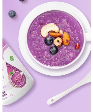Purple potato konjac starch Soup 500g/can Ready-to-Eat Sweet potato konjac porridge Instant Breakfast Congee food replacement Grain powder Healthy and Nutritious oatmeal cereal Chinese Special (2can) - Buy Online on GoSupps.com