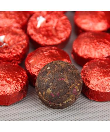 HQZM Chinese 250g Rose Puer Mini Tuocha an exquisite tea with mixed flavors of rose and puer - Buy Online on GoSupps.com