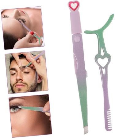 Healeved 1 Set False Eyelash Auxiliary Tool Tweezers Eyelash Clip Beauty Accessories Eyelash Comb Eyelash Applicator Lash Clip with Comb Major Fake Eyelashes Stainless Steel - Buy Online on GoSupps.com