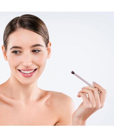 Baluue Eye Shadow Brush Blending Eye Brush Rose Gold Soft Synthetic Fibers Double-ended Eyeshadow Brush - Buy Online on GoSupps.com