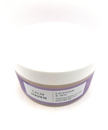 Bath and Body Works Calm Haven Lavender & Iris Whipped Body Butter Made With Shea Butter Coca Butter & Coconut Oil - 6.5 oz / 185 g