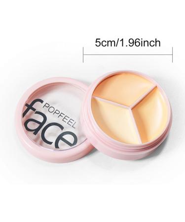  JPSDOWS Cream Concealer Palette | 3-in-1 Contouring and Brighten Concealer Palette Cream Concealer Contour Foundation Concealer Waterproof Color Concealer for Concealer Makeup at JPSDOWS - Buy Online on GoSupps.com