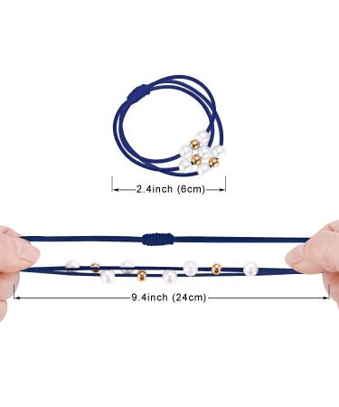 Winrase 3-in-1 High Elastic Rubber Band Hair Ties with Shiny Beads - Set of 24 | Loss-proof Hair Accessories for Women and Girls - Buy Online on GoSupps.com