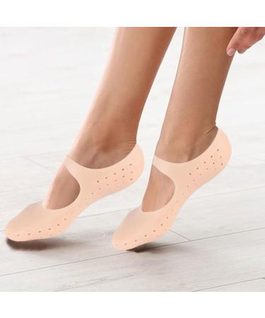 Silicone Gel Moisturizing Socks Anti-Slip Silicone Gel Boat Socks Foot Socks Cracked Feet and Heel Protector Spa Socks Foot Anti-Cracking Protector Nourishing Foot Skin Care Socks for Women - Buy Online on GoSupps.com