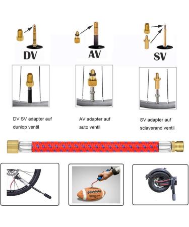 Mamakoi 21PCS Brass Presta Schrader Valve Adapter Tools | Bike Pump Presta Valve Adapter Accessories for Bike, Gym, Balloon, Toy Pump - Buy Online on GoSupps.com