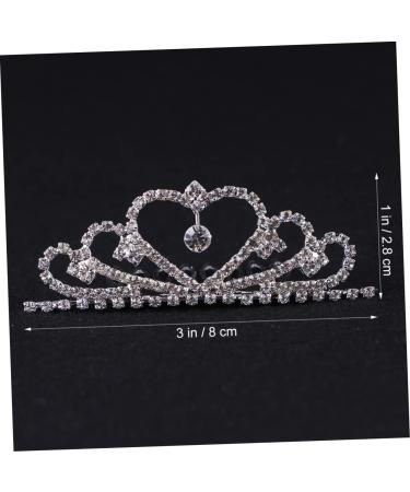 FRCOLOR Girl Combs for Prom Mini Rhinestone Hair Comb Headpiece Kids Comb Girl with Combs Kids Tiara Comb for Girls Headdress Child Crown - Buy Online on GoSupps.com