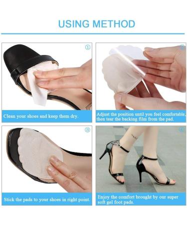 Thick Ball of Foot Pads - 2 Pairs Antislip Gel Metatarsal Pads for Ultimate Comfort - Shop Internationally - Buy Online on GoSupps.com