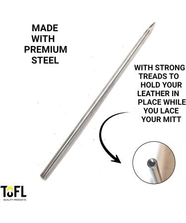 Tofl Softball & Baseball Glove Lace Kit | Mitt Repair Lacing Kit | 6 Marine Blue Leather Laces & Needle for Catchers Glove Repair - Buy Online on GoSupps.com