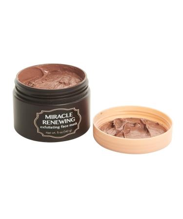 Evenza Miracle Renewing Exfoliating Face Mask - Brighten Age Spots & Uneven Skin Tone | Vitamin C Clay Mask with Argan Oil & Ferulic Acid | 5oz - Buy Online on GoSupps.com