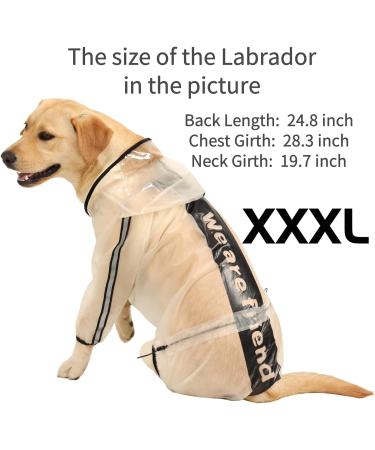 Olsa Dog Raincoat with Reflective Stripe | Waterproof Dog Hooded Slicker Poncho | 4 Legs Rain Jacket for Small, Medium, Large Dogs - Buy Online on GoSupps.com