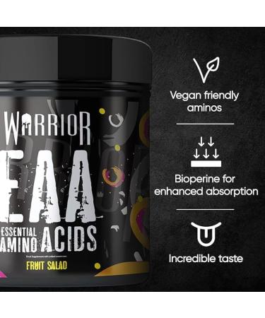 Warrior EAA Essential Amino Acids Fruit Salad 360g - Premium Muscle Recovery - Buy Online on GoSupps.com