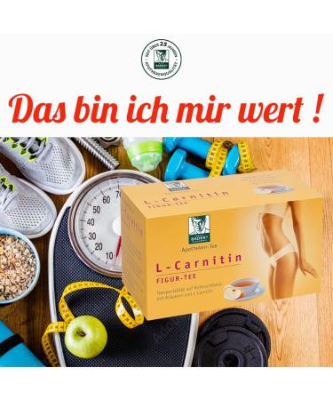 Baders L-Carnitin Figure Tea - Herbal Red Bush Tea with L-Carnitine for Diet & Fasting | 2x20 Filter Bags | Delicious Apple Flavor - Shop Now! - Buy Online on GoSupps.com