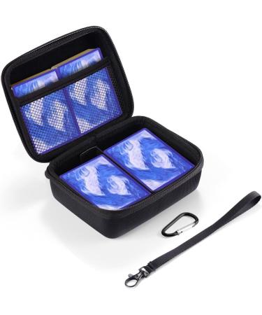 Tombert Hard-Shell Carrying Case for PTCG Trading Cards - Holds 400+ Cards - Perfect Gift for Boys - Fits Magic MTG and PTCG - Black Pika - Buy Online on GoSupps.com