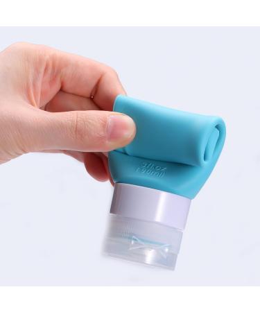 4-Piece Travel Bottle Set - 90ml Silicone Leak-Proof & BPA-Free Cosmetic Containers for Shampoo Conditioner Lotion | Ideal Travel Accessories - Buy Online on GoSupps.com
