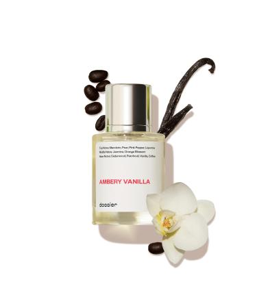 Dossier - Ambery Vanilla 1.7Oz (50ml) - Eau de Parfum - Inspired by Y S.L's B.lack O.pium - Long-lasting Fragrance - Feminine 1.7 Fl Oz (Pack of 1)
