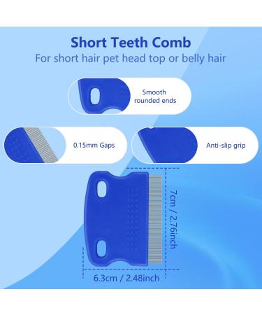FUYIHGL 4Pcs Flea Comb for Cats Dogs | 4 Styles of Comb Included Cat Dog Flea Lice Comb That Kills Fleas | with Smooth Teeth Pet Flea Brush for Flea Treatment | Ideal for Cats Dogs Kitten Puppies 1 - Buy Online on GoSupps.com