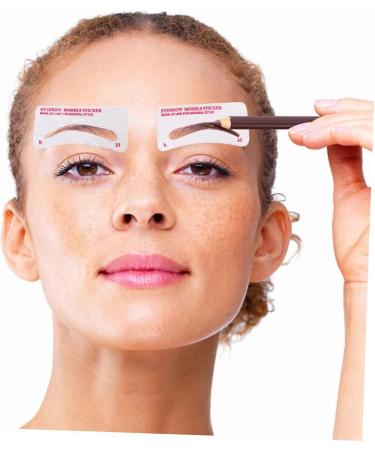 FOMIYES 480 Pcs Eyebrow Stickers Handheld Eyebrow Stencil Lash Tools Disposable Eyebrow Template Make up Set 1 count (Pack of 1) Whitex5pcs - Buy Online on GoSupps.com