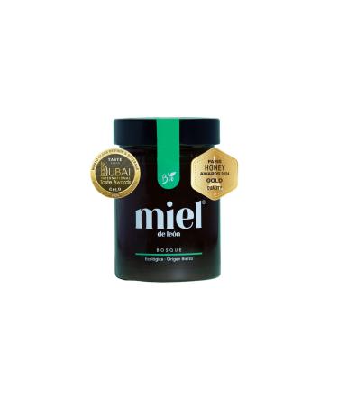 Spanish Honey | Forest Honey - 450 g - 100% Natural Bee Honey Organic Honey Handmade Product DUBAI International Taste Awards GOLD. Grilled flavor - Intense aroma. Origin Spain.