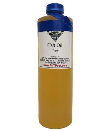 Fish Oil - Pure Fresh Pressed Oil 16oz Pint Bottle Lure Scent